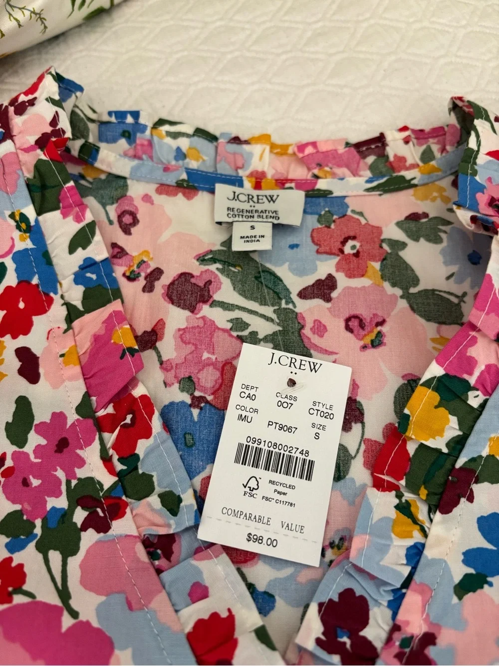 J.Crew Factory women’s floral top
